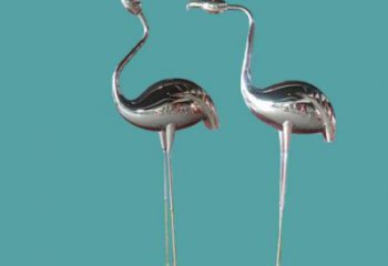 廣場仙鶴雕塑制造商 公園仿真雕塑 抽象擺件