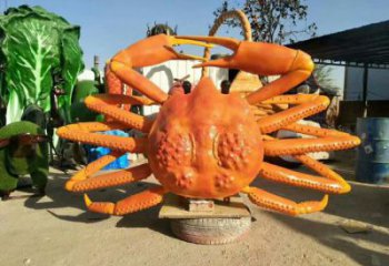 城市玻璃鋼螃蟹雕塑 風景區(qū)彩繪雕塑 抽象擺件