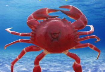 玻璃鋼商業街螃蟹雕塑 售樓處雕塑 動物擺件