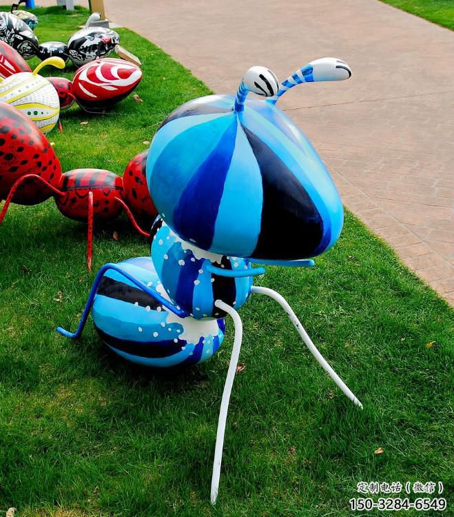 廣場玻璃鋼螞蟻雕塑 公園仿真雕塑 抽象擺件