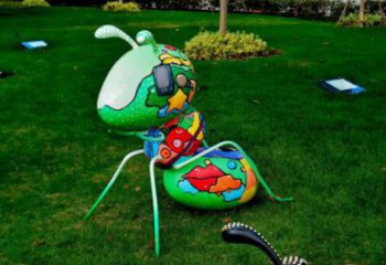 玻璃鋼庭院螞蟻雕塑 城市古銅色雕塑 音樂小品