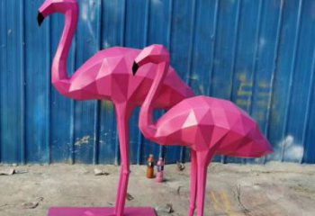 不銹鋼風(fēng)景區(qū)火烈鳥雕塑 售樓處廣場雕塑 仿古擺件