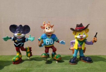 庭院十二生肖雕塑 城市古銅色雕塑 音樂小品