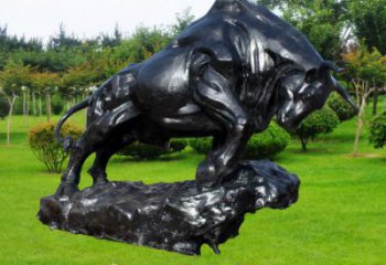 店門口玻璃鋼開荒牛雕塑 創意景觀雕塑 仿真擺件