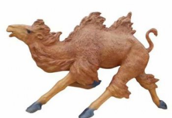 玻璃鋼駱駝雕塑廠家 風景區彩繪雕塑 抽象擺件