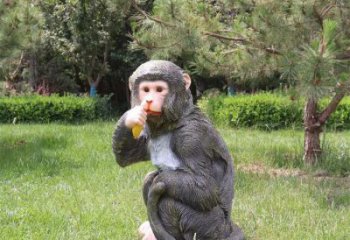 庭院玻璃鋼猴子雕塑 城市古銅色雕塑 動物小品