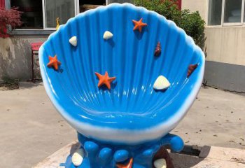 貝殼雕塑，玻璃鋼貝殼雕塑，海洋生物雕塑擺件 (7)