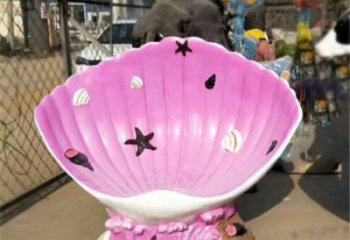 貝殼雕塑，玻璃鋼貝殼雕塑，海洋生物雕塑擺件 (9)
