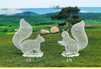 風景區(qū)不銹鋼松鼠雕塑 售樓處廣場雕塑 仿古擺件