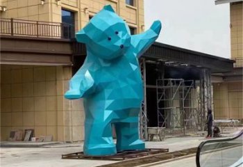 大熊雕塑廠家，酒店房地產雕塑，現代景觀小品 (1)