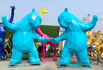 大熊雕塑廠家，酒店房地產(chǎn)雕塑，現(xiàn)代景觀小品 (6)