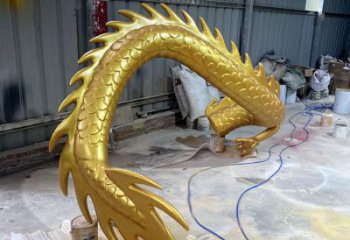 龍形銅雕塑廠家，鑄銅工藝，大型動物雕塑