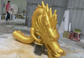 龍形銅雕塑，鑄銅工藝，大型動物雕塑制造商 (4)