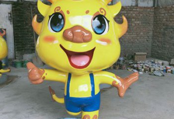 卡通龍形雕塑，抽象彩繪工藝，動漫動物擺件 (3)