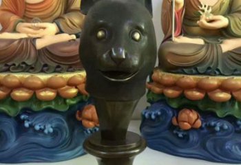 大型玻璃鋼生肖雕塑 商業街廣場雕塑 古銅色擺件