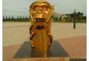 不銹鋼生肖雕塑，鍍鈦工藝，公園廣場戶外擺放 (5)