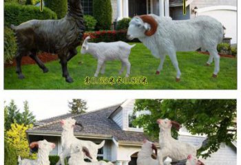 城市山羊雕塑廠家 風(fēng)景區(qū)彩繪雕塑 抽象擺件