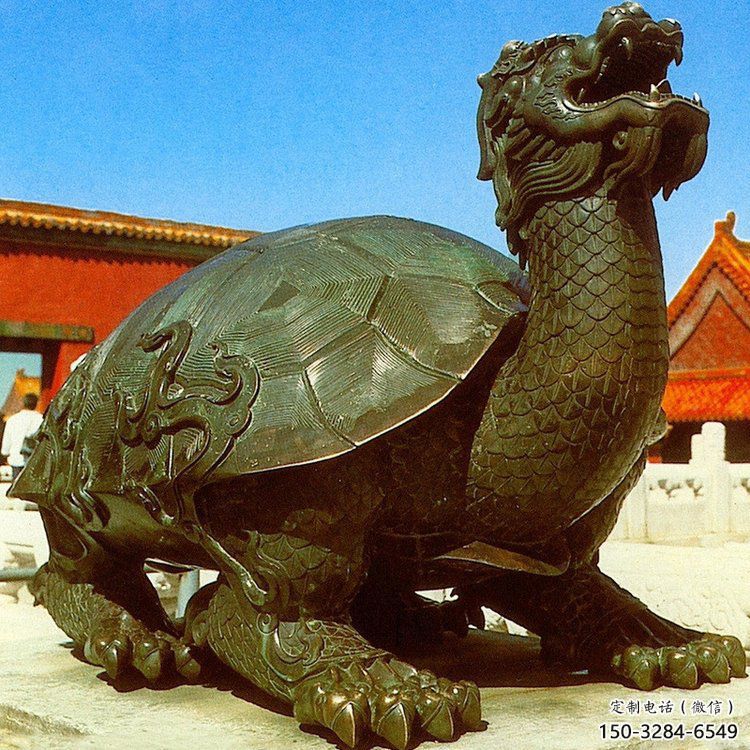 銅海龜?shù)袼苌a(chǎn)廠家，神獸動(dòng)物，仿古公園廣場(chǎng)擺件