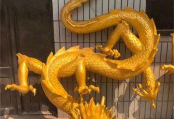 仿真龍頭雕塑，鑄銅動物雕塑，房地產售樓處擺件