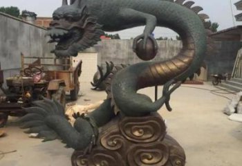 提供抽象龍頭雕塑，鑄銅動物雕塑，房地產售樓處擺件