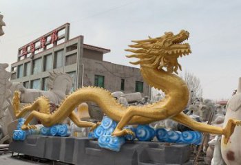 預(yù)定大型龍頭雕塑，鑄銅動(dòng)物雕塑，房地產(chǎn)售樓處擺件