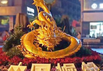 制作龍頭雕塑，鑄銅動(dòng)物雕塑，房地產(chǎn)售樓處擺件
