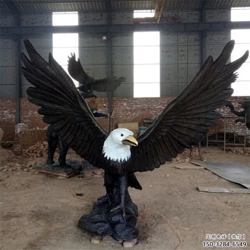 玻璃鋼廣場老鷹雕塑 公園仿真雕塑 抽象擺件