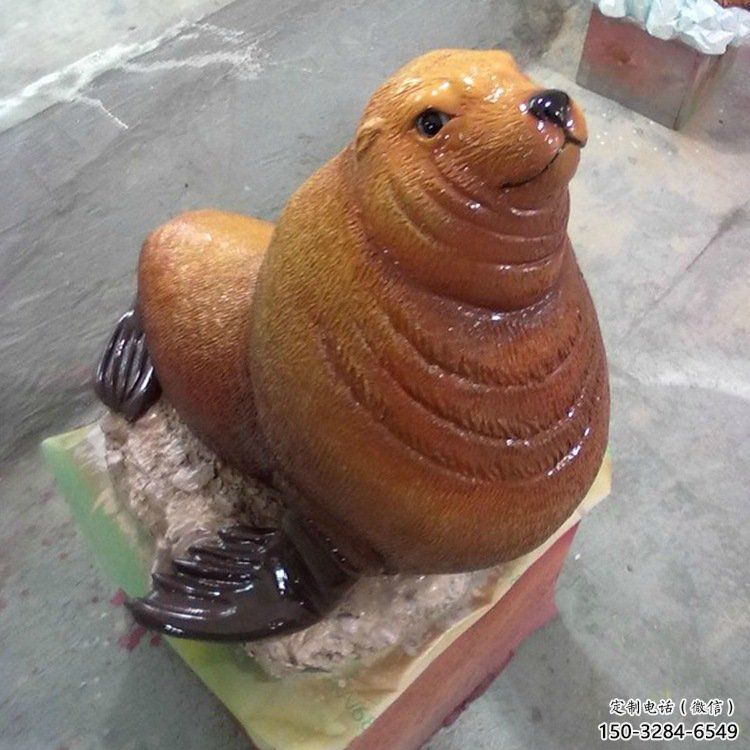 水景海豹雕塑 風(fēng)景區(qū)幾何雕塑 廣場小品