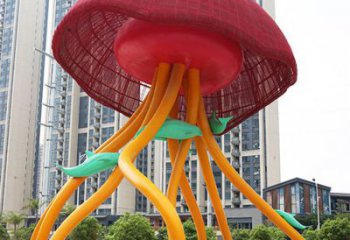 鏤空水母雕塑 廣場(chǎng)近代雕塑 門口小品