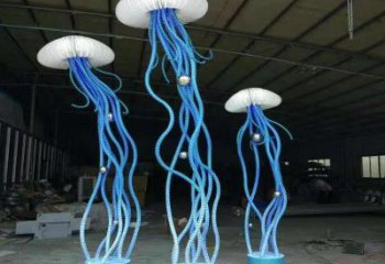 商業(yè)街水母雕塑 售樓處雕塑 海洋生物擺件