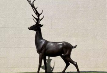 玻璃鋼仿真麋鹿雕塑 酒店公園雕塑 風(fēng)景區(qū)擺件