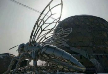 古銅色蜜蜂雕塑廠家 大型城市雕塑 商業(yè)街?jǐn)[件