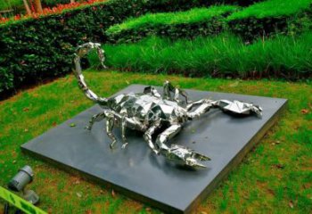 田間蝎子雕塑 彩繪仿真雕塑 園林擺件