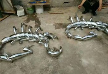 園林蝎子雕塑 田間彩繪雕塑 仿真擺件