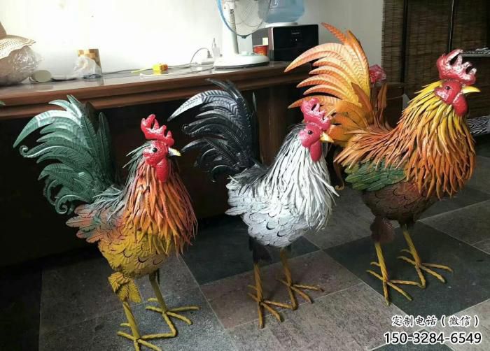 酒店小雞雕塑，仿真主題，網格工藝