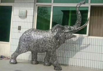 操場小象雕塑，公園題材，剪影工藝