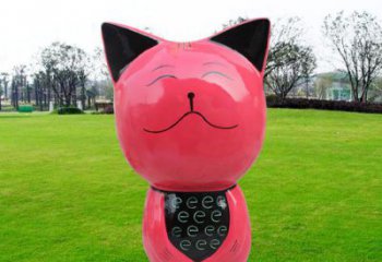 操場(chǎng)小貓雕塑，景觀題材，抽象工藝