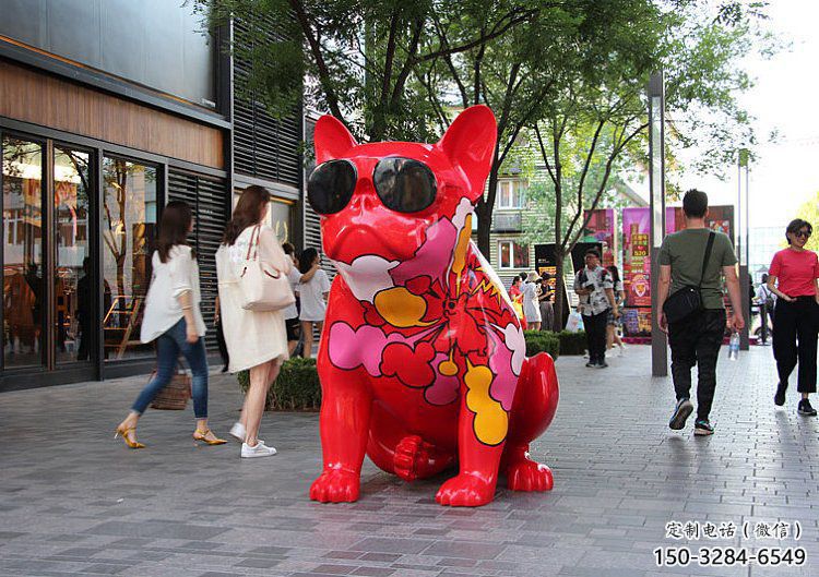 醫(yī)院哈巴狗雕塑，仿古動(dòng)漫雕塑，仿古擺件
