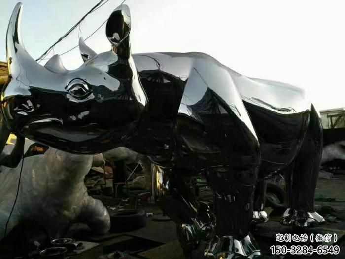 醫院犀牛雕塑，仿古動漫雕塑，仿古擺件