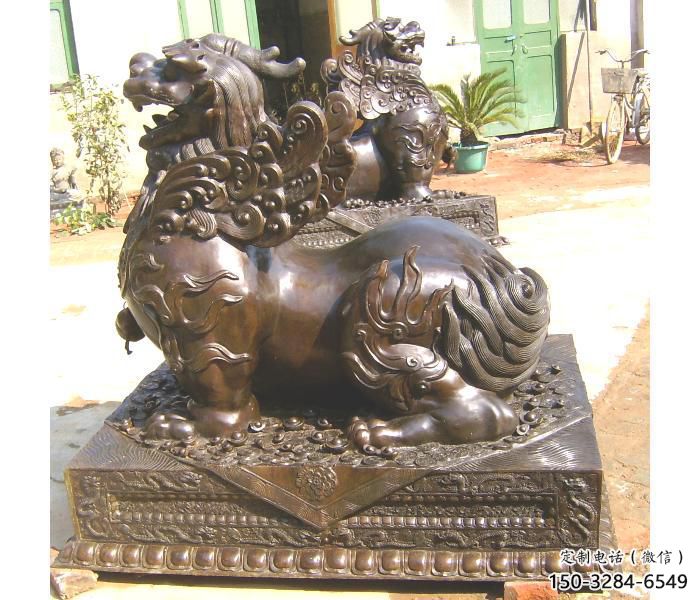 房地產貔貅雕塑，仿古動漫雕塑，噴砂制造