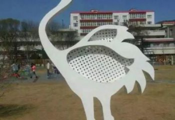 步行街白鷺雕塑，烤漆雕塑，鏤空方式