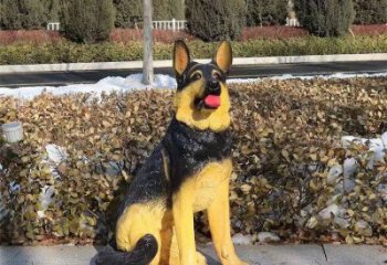 飯店哈巴狗雕塑，鍍金歐式雕塑，鍍金工藝