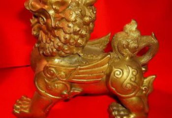 公園貔貅雕塑，噴砂發光雕塑，鑄銅工藝