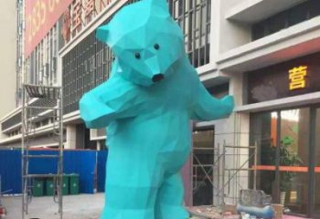 校園狗熊雕塑，拉絲海洋雕塑，卡通主題