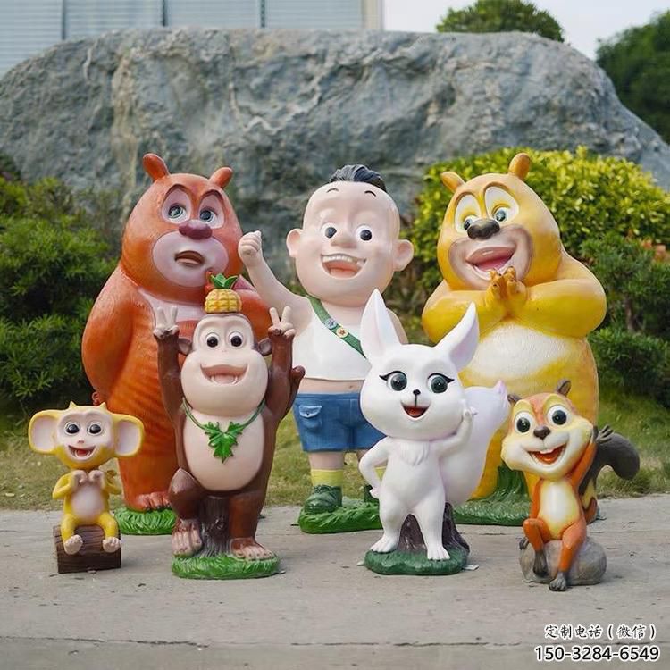 城市維尼熊雕塑，網格體育雕塑，古銅效果