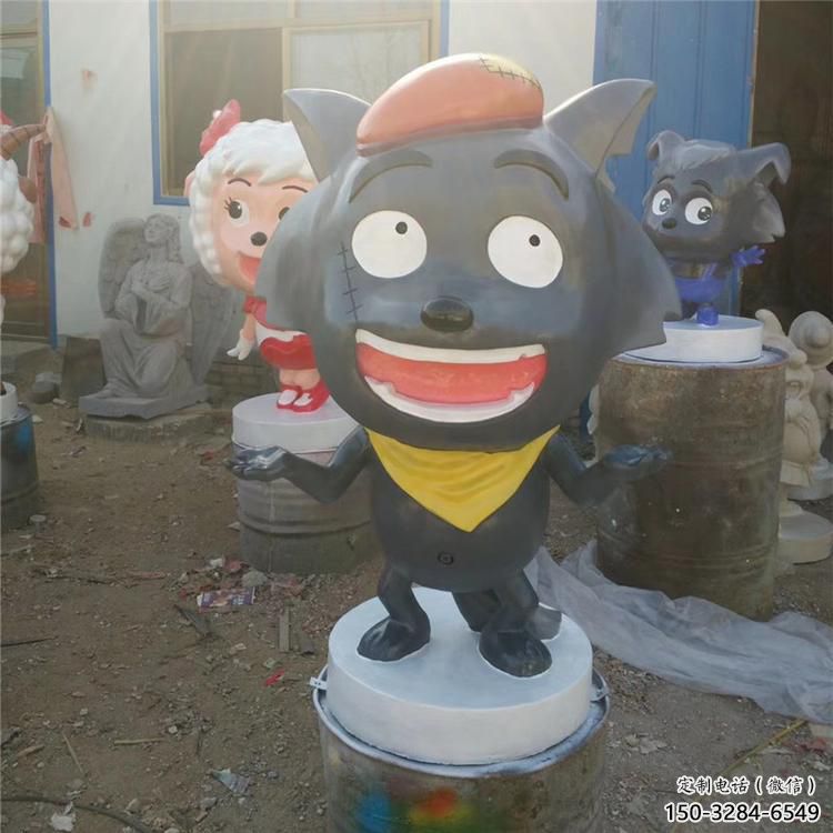 景區小羊雕塑，鍍金歐式雕塑，鐵藝材質