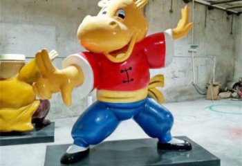 幼兒園龍貓雕塑，鐵藝文化雕塑，鑄造制作