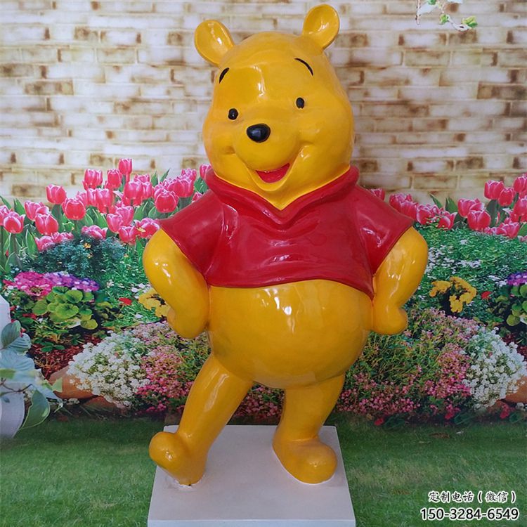 街道布朗熊雕塑，鑄銅農耕雕塑，古銅效果