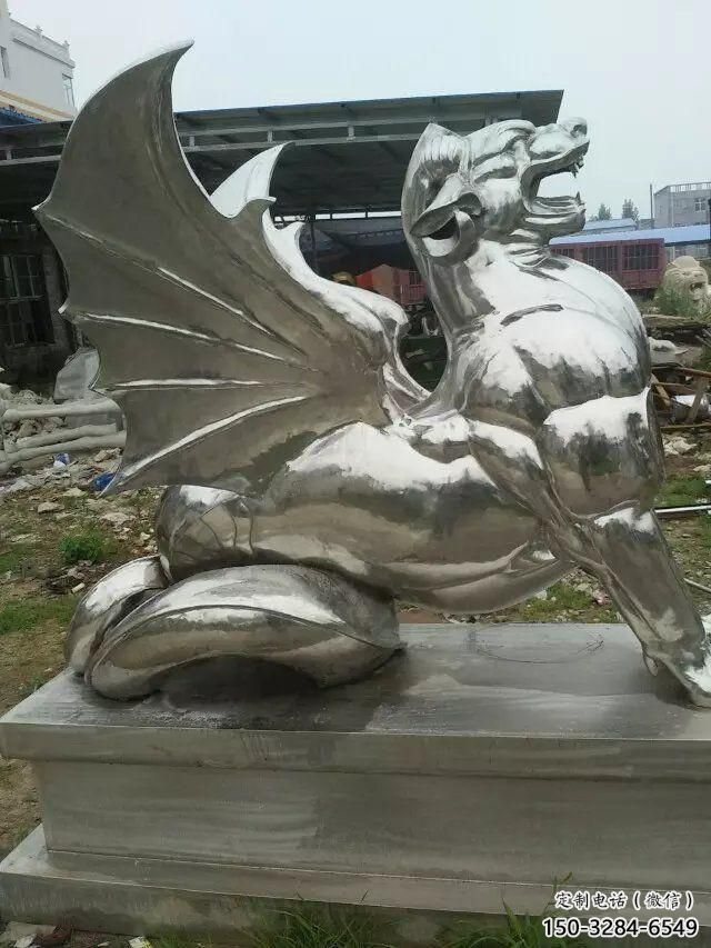 廣場麒麟雕塑，卡通水景雕塑，抽象效果