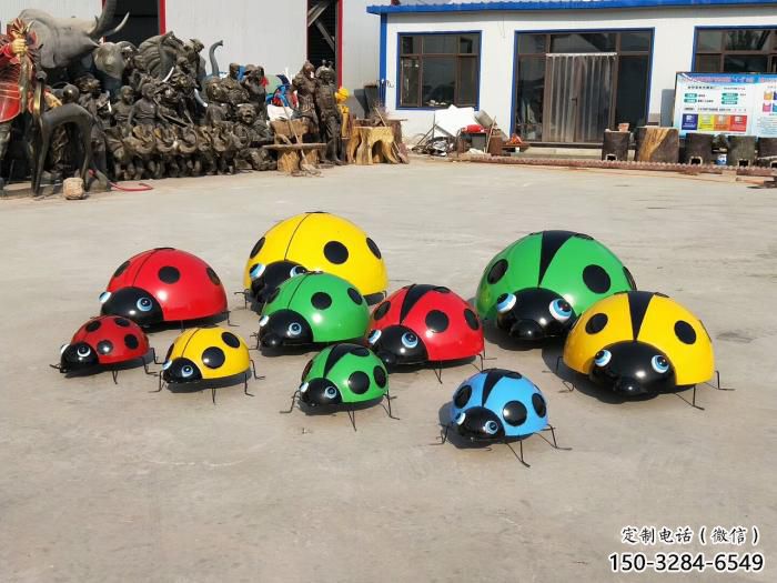 售樓處瓢蟲雕塑 商業(yè)街仿真雕塑 昆蟲動(dòng)物擺件
